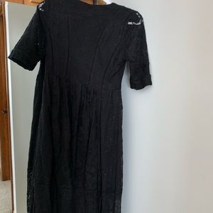Free People Black Lace Dress